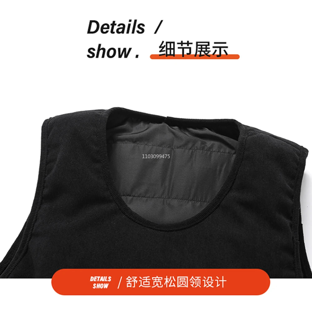 Áo Ghi Lê Sưởi Ấm 11 Vùng, Sạc USB Cho Nam Nữ