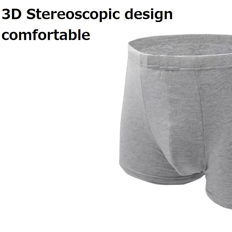 Men's breathable cotton underwear large size 4 pieces