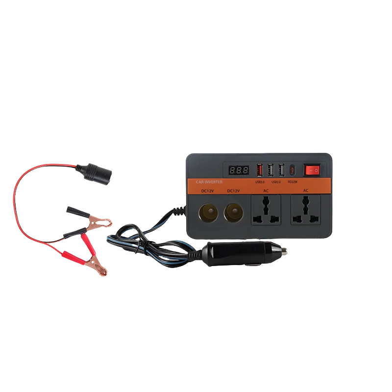 Bộ đổi nguồn ô tô 12V 300W, AC220V, USB+TypeC PD22W - Daisan Mart