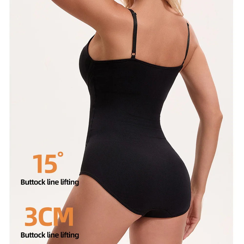 Naisstoo Shapewear Bodysuit Women Tummy Control Tight Slimming Waist Trainer Body Shaper Jumpsuit Drop Shipping Bodysuits