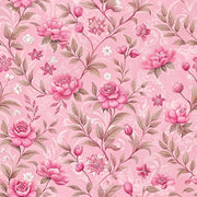 Giấy Dán Tường Hoa Hồng Nhạt Chống Thấm Tự Dính