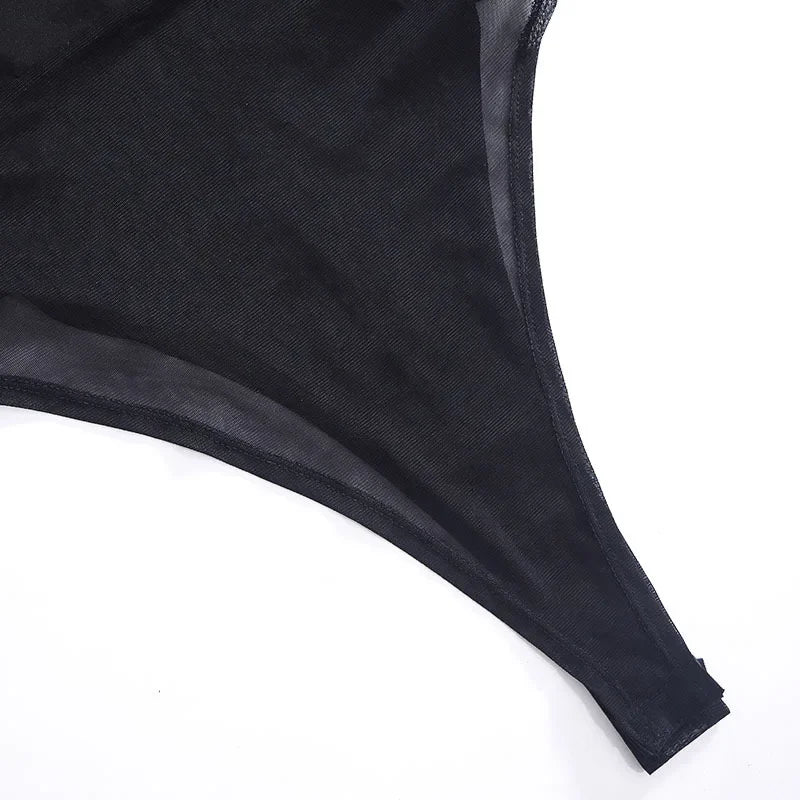 Bodysuit Streetwear Quyến Rũ - Sát Nách & Phối Lưới - Daisan Mart