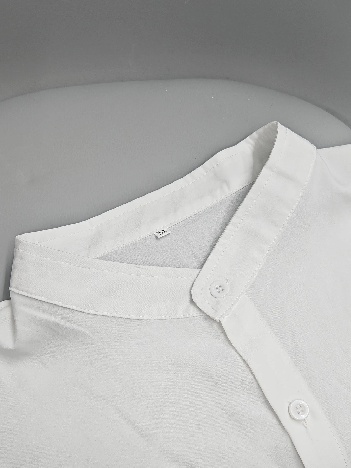 Áo Sơ Mi Nam Cổ Đứng Lịch Lãm Hè Công Sở Cao Cấp