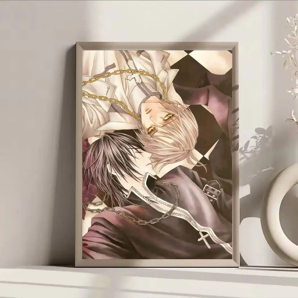 Anime Vampire Knight Poster Self-adhesive Art Waterproof Paper Sticker Coffee House Bar Room Wall Decor