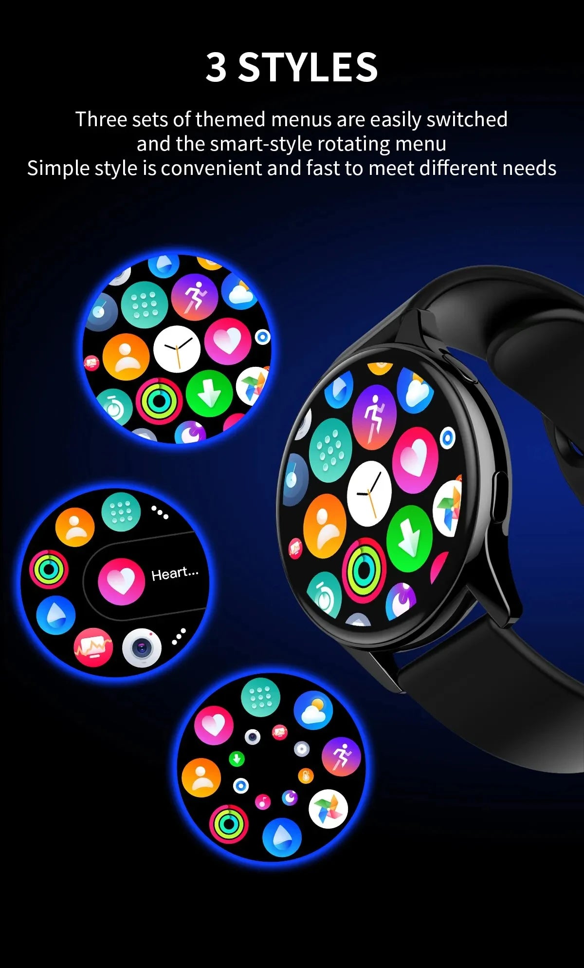 LIGE 2025 Smart Watch Multi-function Wireless Charger
