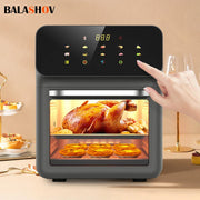 10L Electronic Oil-Free Fryer - 360° Full Grill