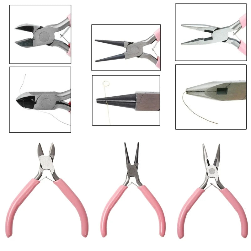 Set of 3 DIY Jewelry Pliers - Jewelry Making Tools