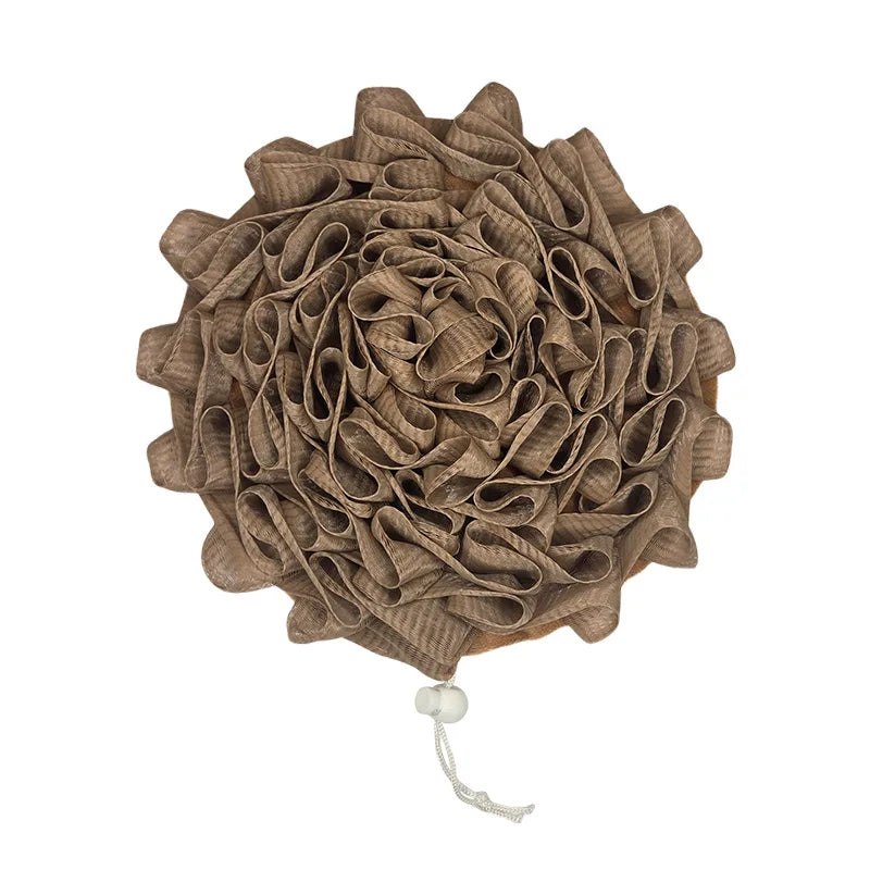 Bông Tắm 2 Trong 1 Lưới Kèm Túi Rút Đựng Xà Phòng