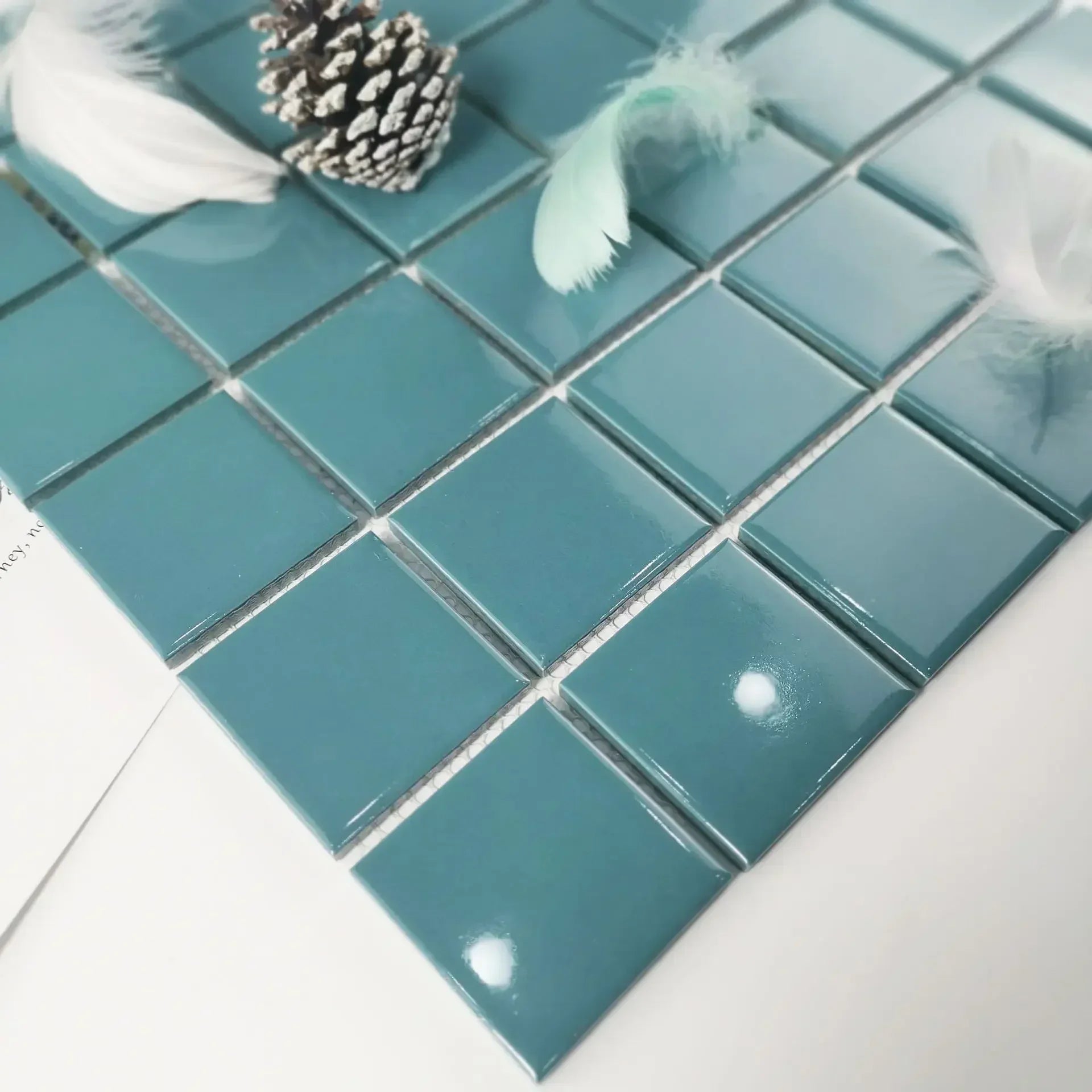 Gạch Mosaic Gốm Ốp Lát Hồ Bơi, Nhà Tắm, Bếp