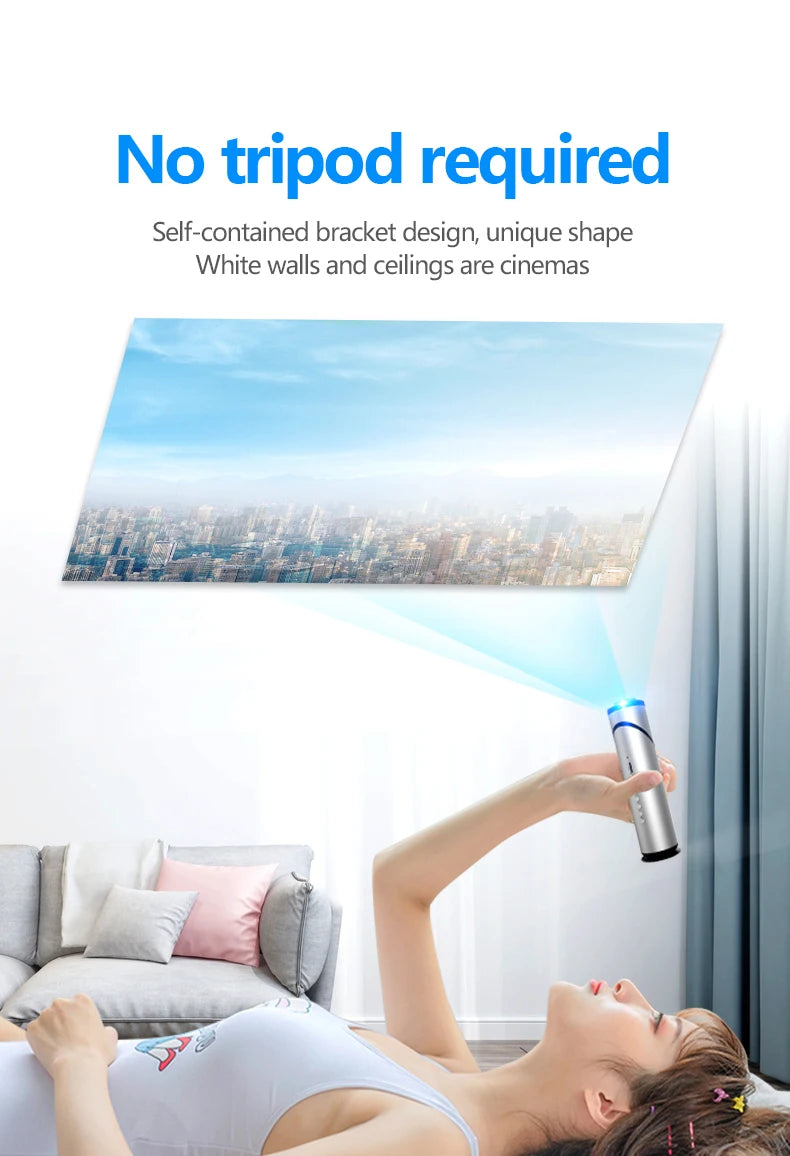 Máy Chiếu Mini 4K KIXIN K5 Pin 6000mAh Android 11 - Daisan Mart