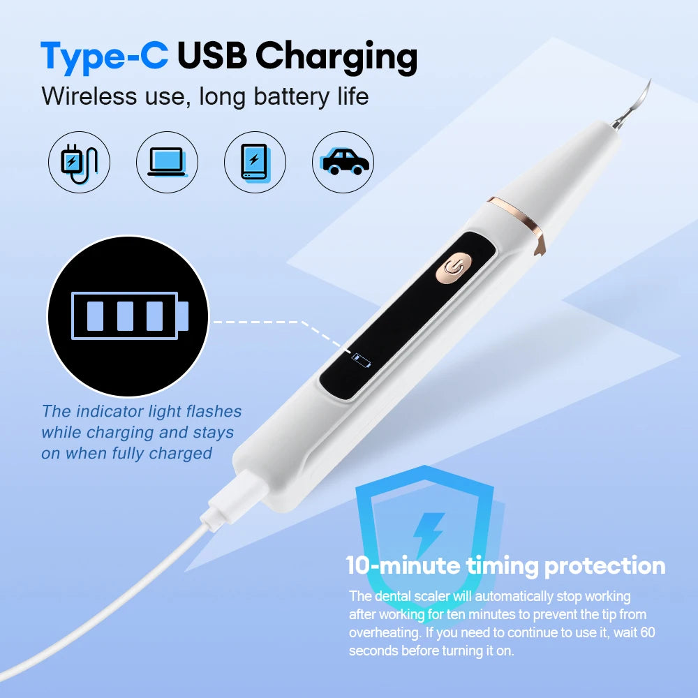 Máy Tẩy Vôi Răng Cầm Tay Siêu Âm Làm Sạch Răng