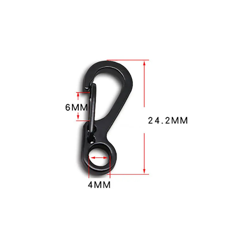 Compact Aluminum Carabiner Keychain EDC Outdoor 10pcs