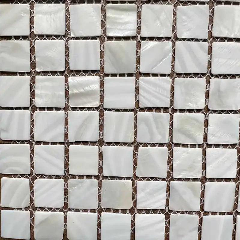 Shell Mosaic Tile Natural White Mother of Pearl Wall Backsplash Bathroom Tiles fish scale sheet kitchen 91
