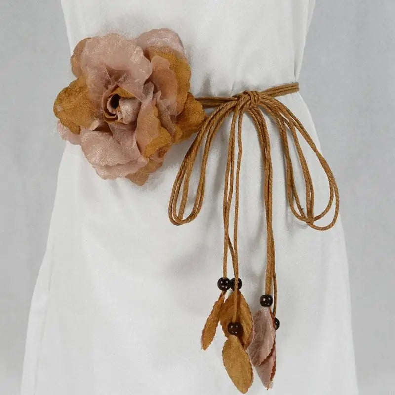 Thắt Lưng Nữ Boho Vintage Dây Thắt Hoa Vải Đẹp - Daisan Mart