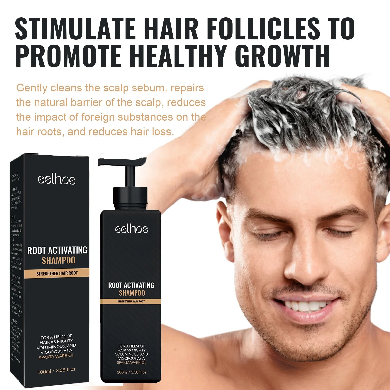 Shampoo Stimulates Hair Growth, Reduces Hair Loss, Eliminates Dandruff