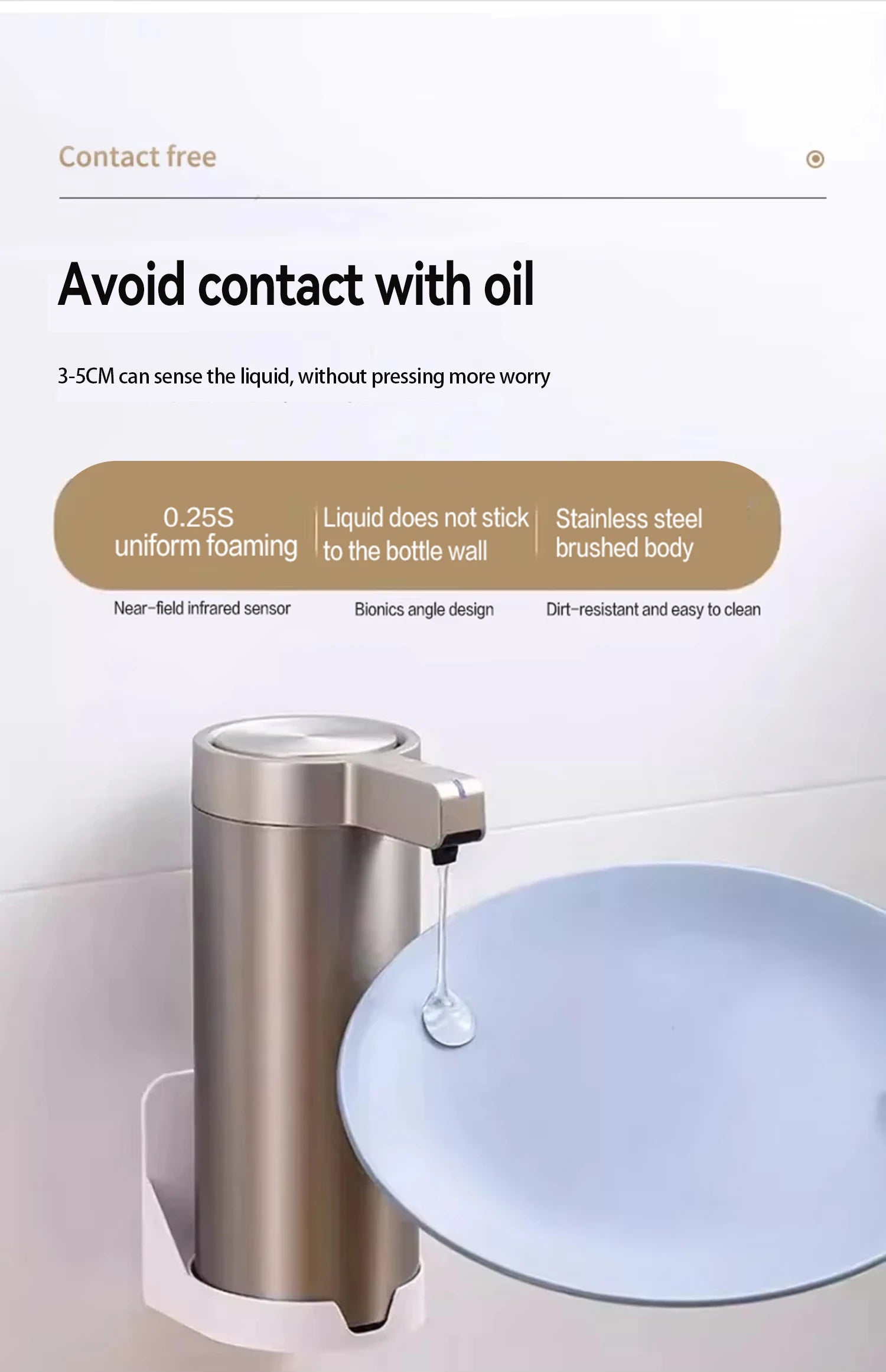 Bình Xà Phòng Tự Động Cảm Ứng Inox 304 Cao Cấp - Daisan Mart
