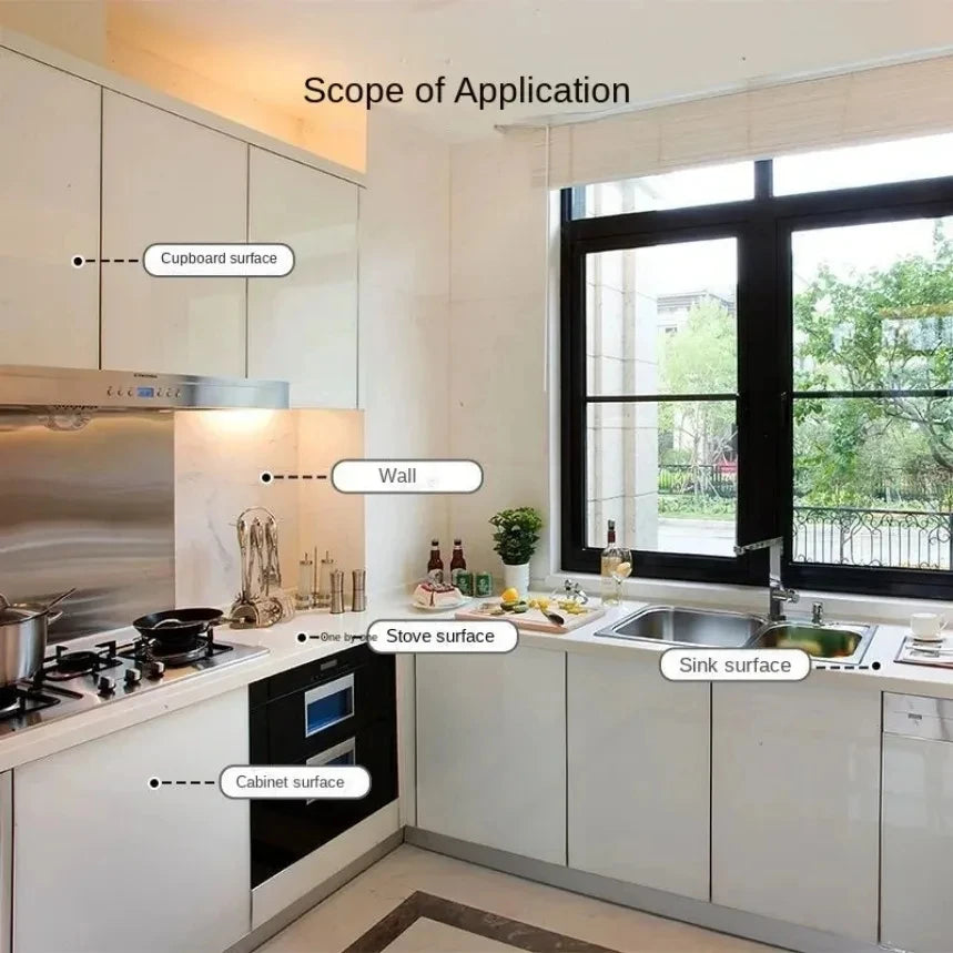 Giấy Dán Bếp Chống Dầu Vân Đá 10M Tự Dính Chống Nước