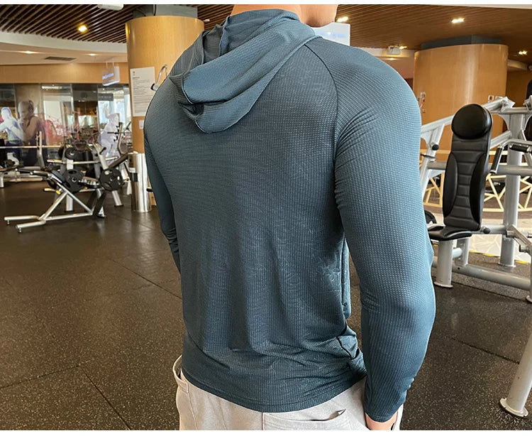 Men's Quick Dry Long Sleeve Sports T-Shirt
