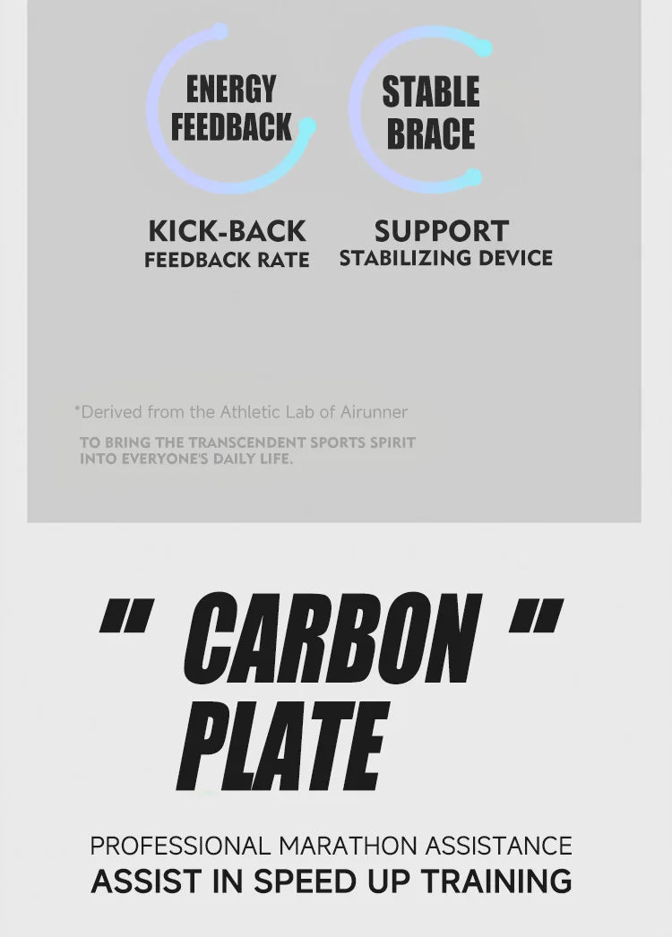 IRUNSVAN Anti-Slip Carbon Running Shoes For Men