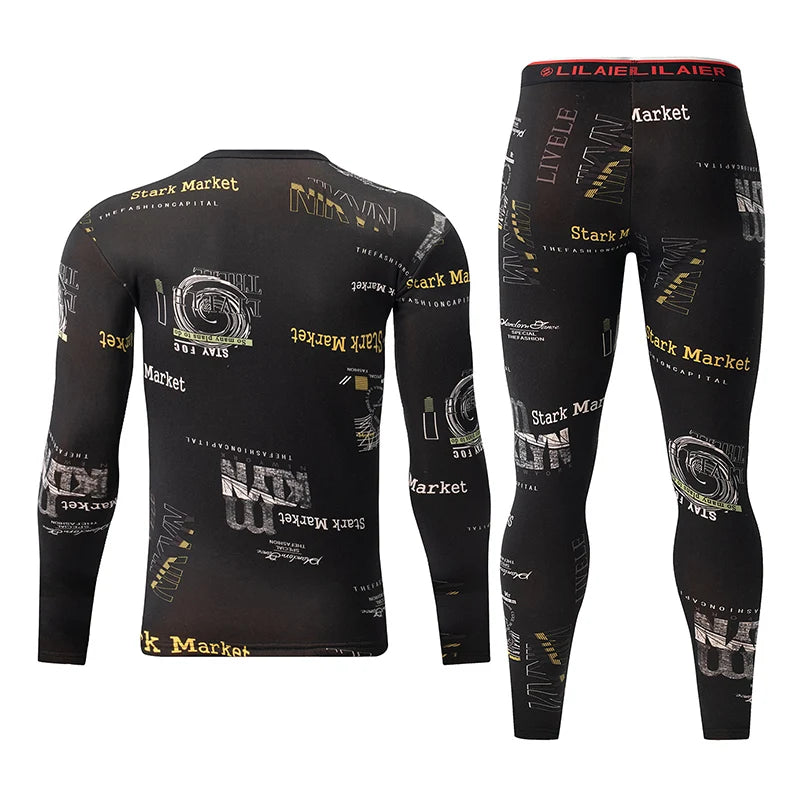 Bộ Đồ Lót Nam Thu Đông Nỉ Nhung In Thời Trang Ấm