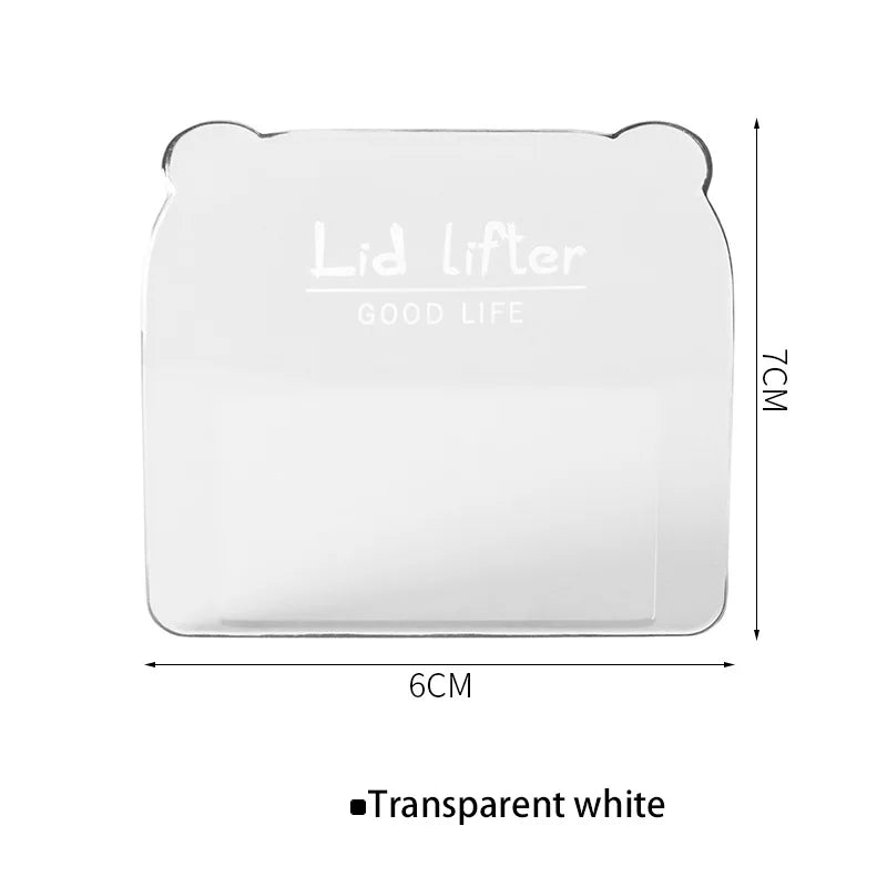 Adhesive Toilet Lid Device Portable Sanitary Closestool Toilet Seat Handle Flapper Holder Household DIY Bathroom Accessories