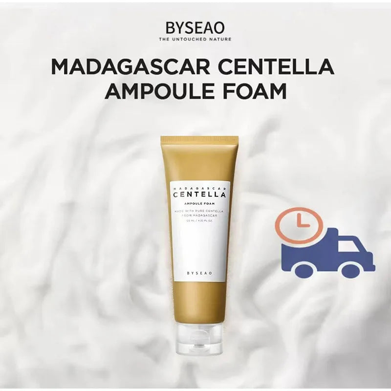 Centella Face Refreshing Foaming Cleanser,Gentle Removes Dirt,Oil Control Deep Cleansing Calming Ampoule Foam,Korean Skincare