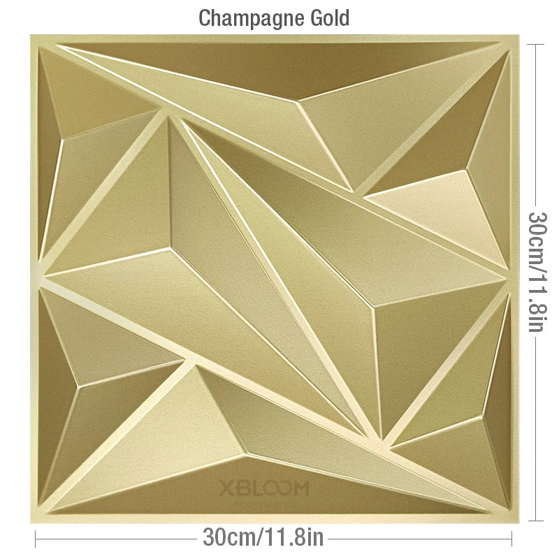 3D Diamond Decorative Art Wall Panels 30x30