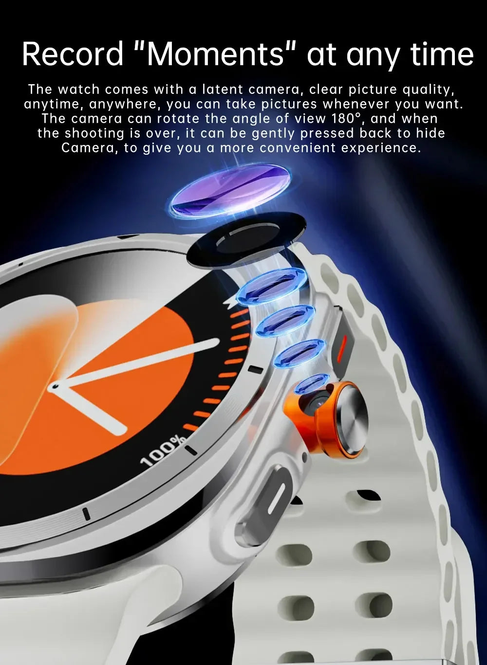 SmartWatch Ultra 5G - Màn hình AMOLED, Camera 8MP IP68