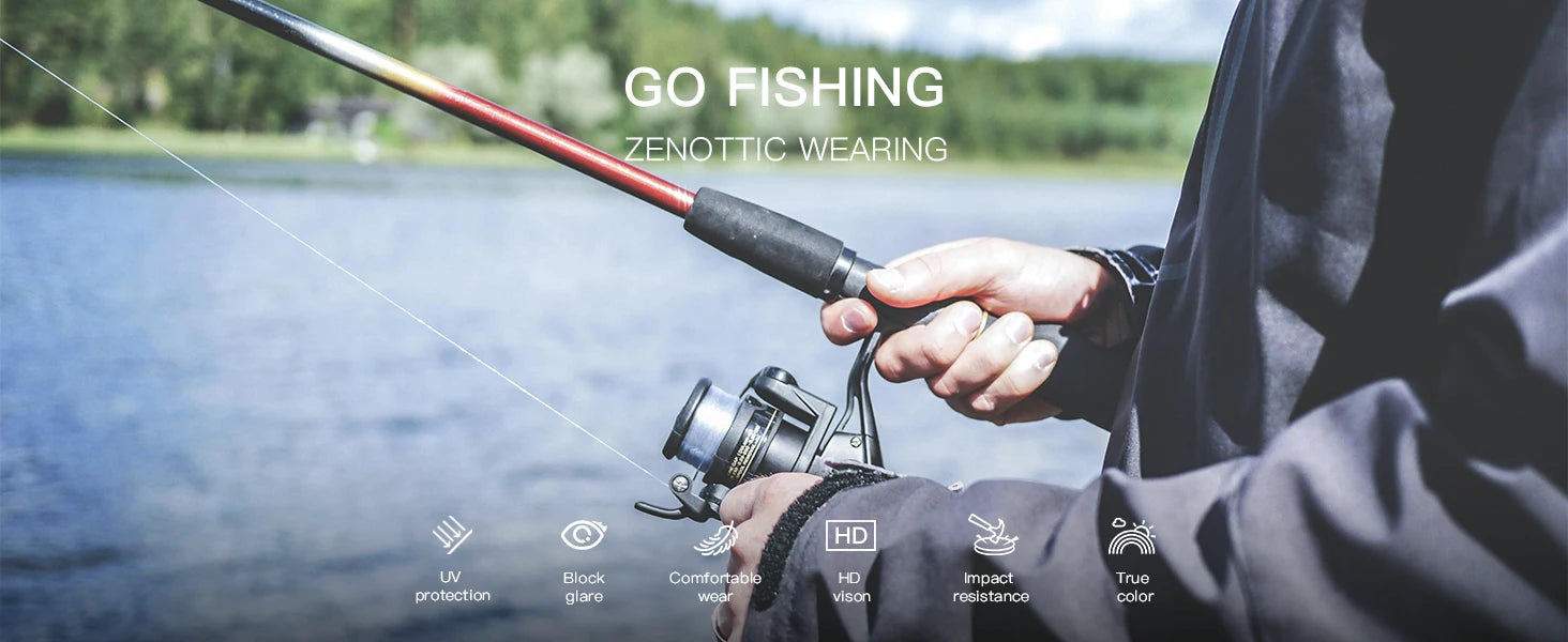 Kính Mát ZENOTTIC Vuông Cổ Điển Chống Tia UV Siêu Nhẹ