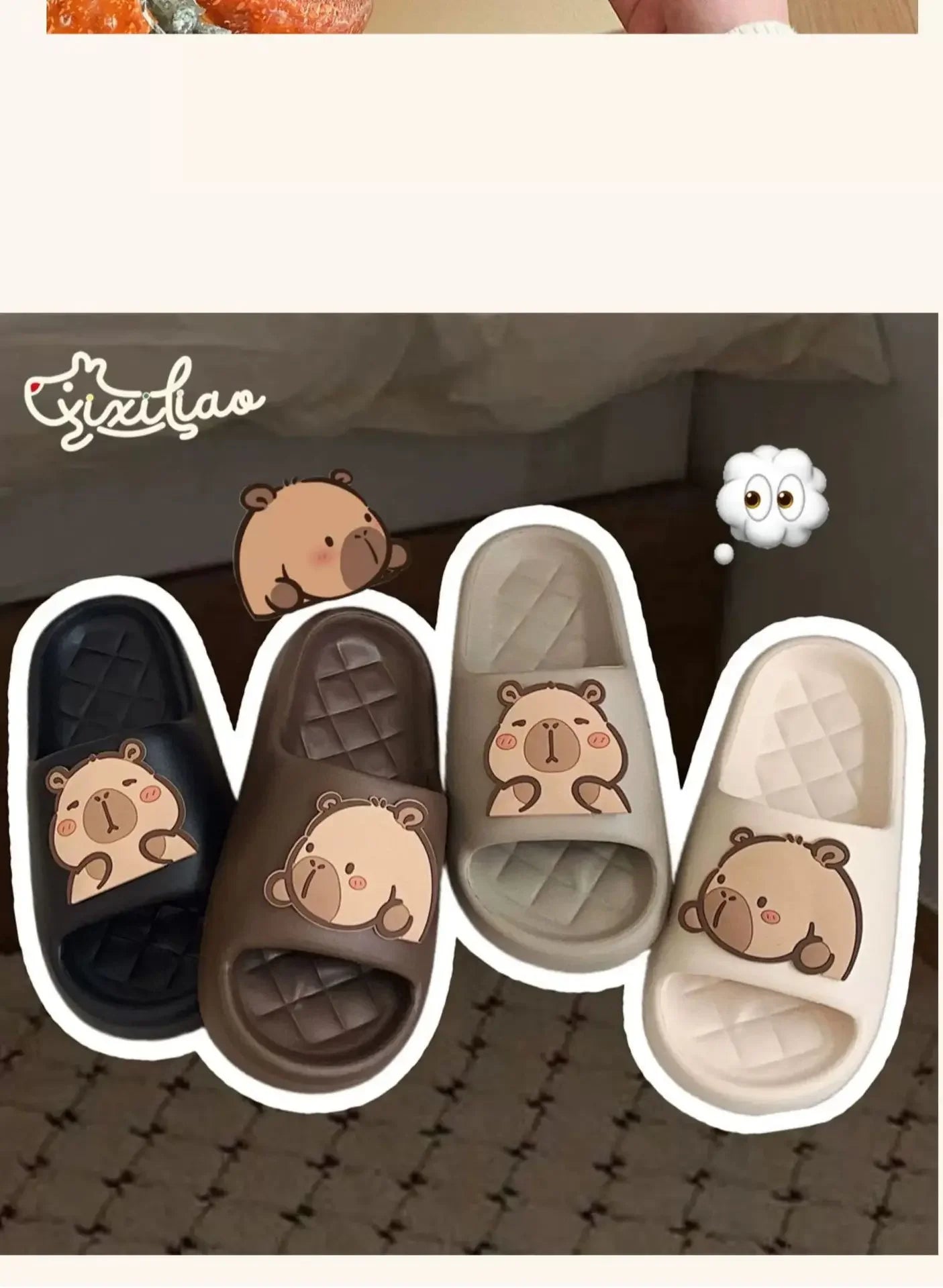 Dép Nữ Kapibara Mây Dễ Thương Đi Biển Nhà êm