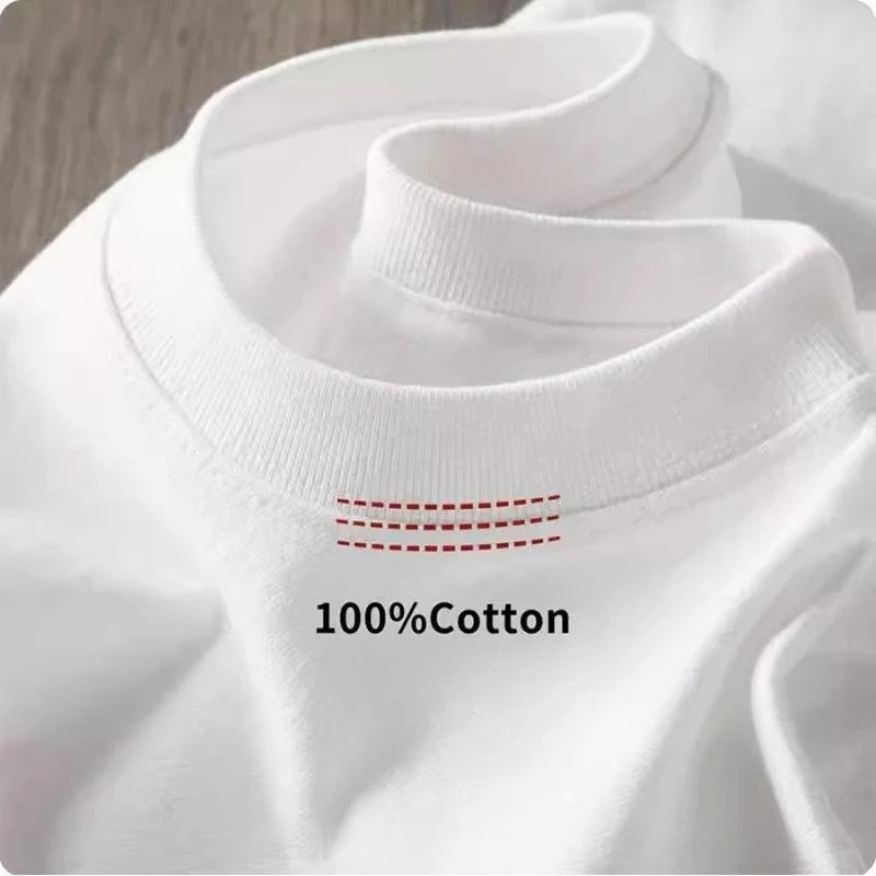 Unisex Cotton T-Shirt for Men and Women, Loose and Cool