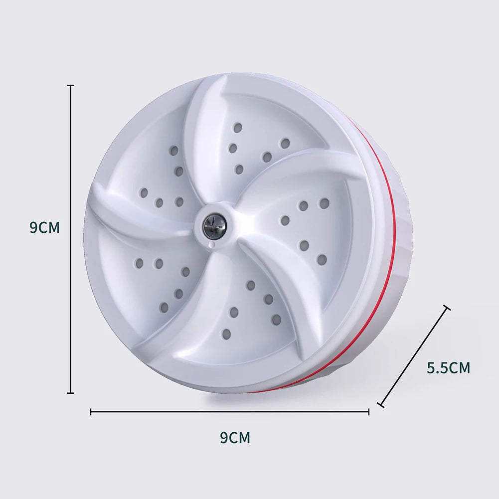 Máy Giặt Mini Siêu Âm USB Du Lịch Đa Năng Turbo