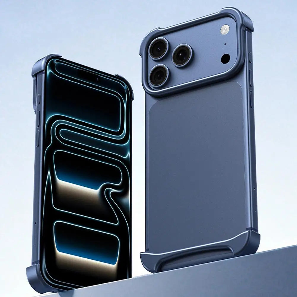 Aluminium Frame Metal Protective Case for iphone 17 Pro 17 Pro Max Strong Anti-Fall Heat Dissipation Metal Frame Casing - Daisan Mart