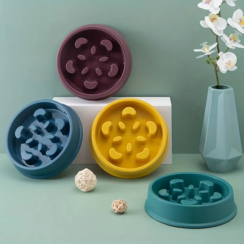 Non-slip slow Feeder Pet Bowl prevents choking and promotes healthy eat habits for Dogs and Cats Dog food bowls Pet rice bowls - Daisan Mart