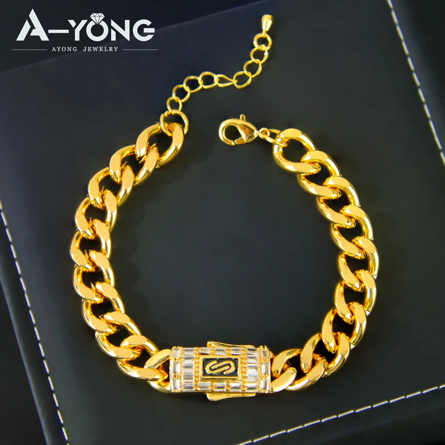 21K Gold Jewelry Set with High-End Zircon Stones Dubai