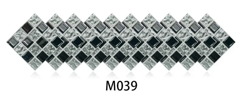 10pcs/set Marble Mosaic Tiles Wall Sticker Transfers Flat Covers for Kitchen Bathroom Stitching Stickers Self-adhesive Removable