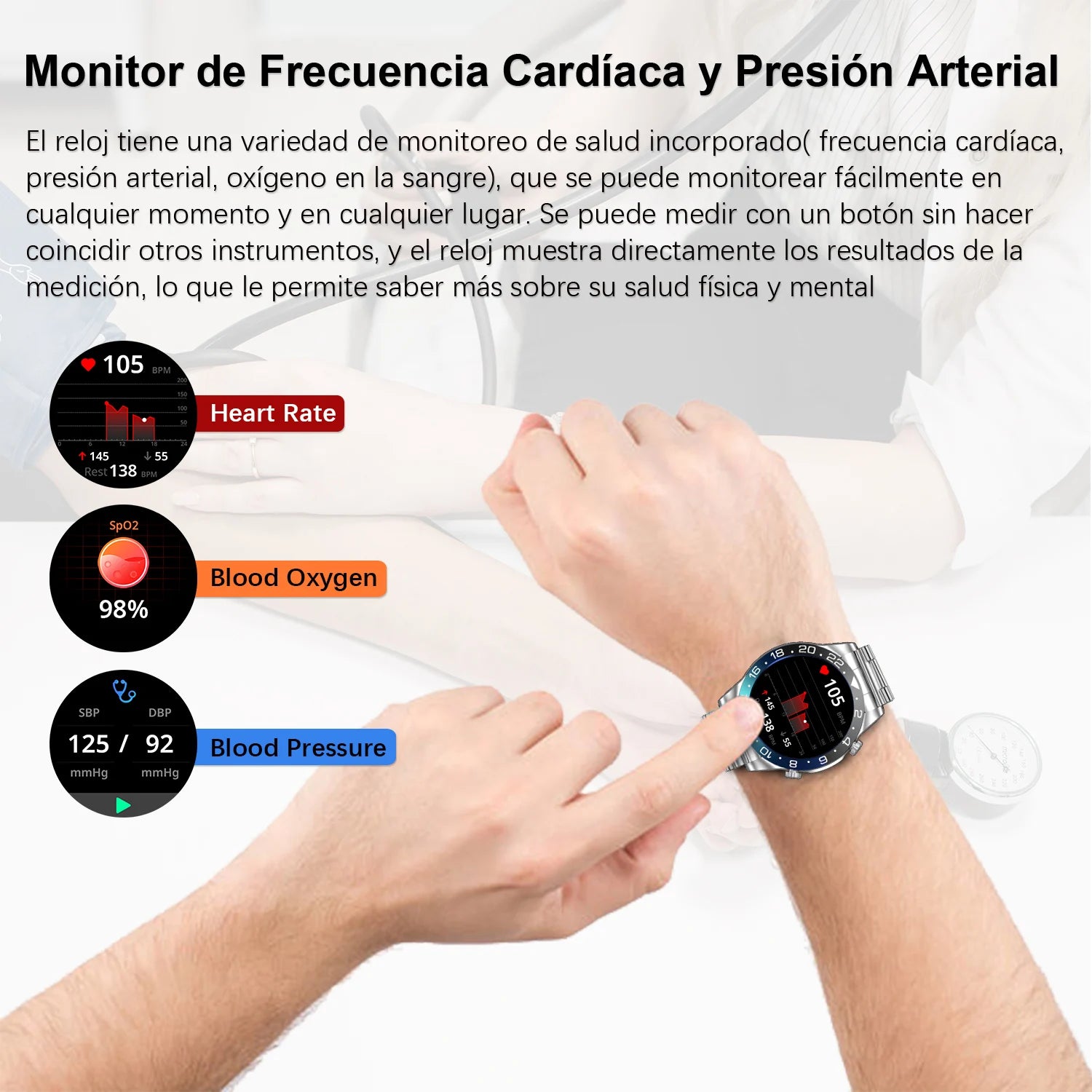 Đồng hồ thông minh nam chống nước IP68 kết nối Bluetooth