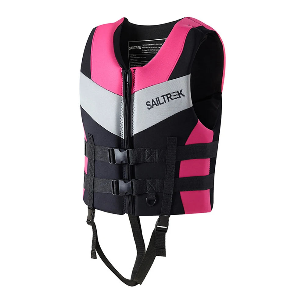 New Adults Neoprene Life Jackets Water Sport Floating Vest Kayak Ski Buoyancy Aid Sailing Boating Water Entertainment Project