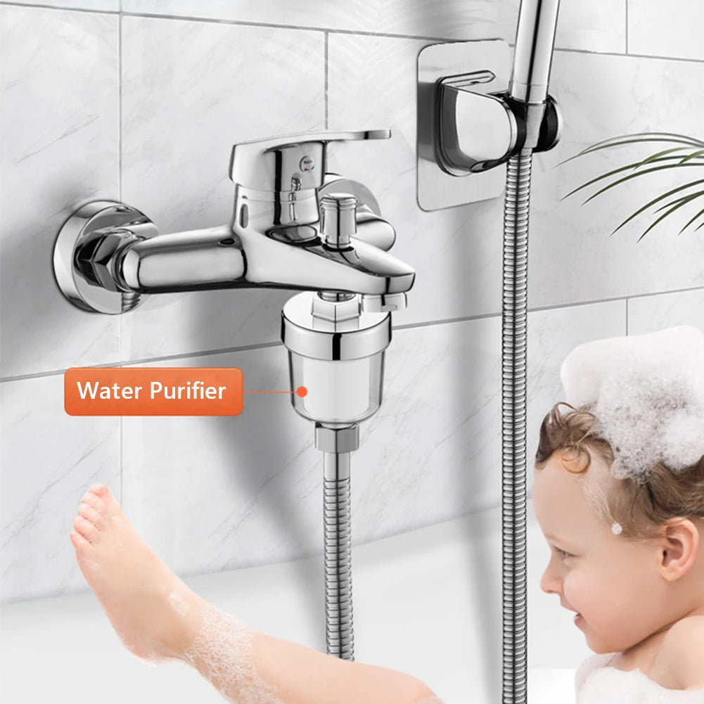 Bath Filter Transparent Bathroom Filtration System Water Outlet Purifier Kits Universal Faucet Filter For Kitchen Bathroom - Daisan Mart