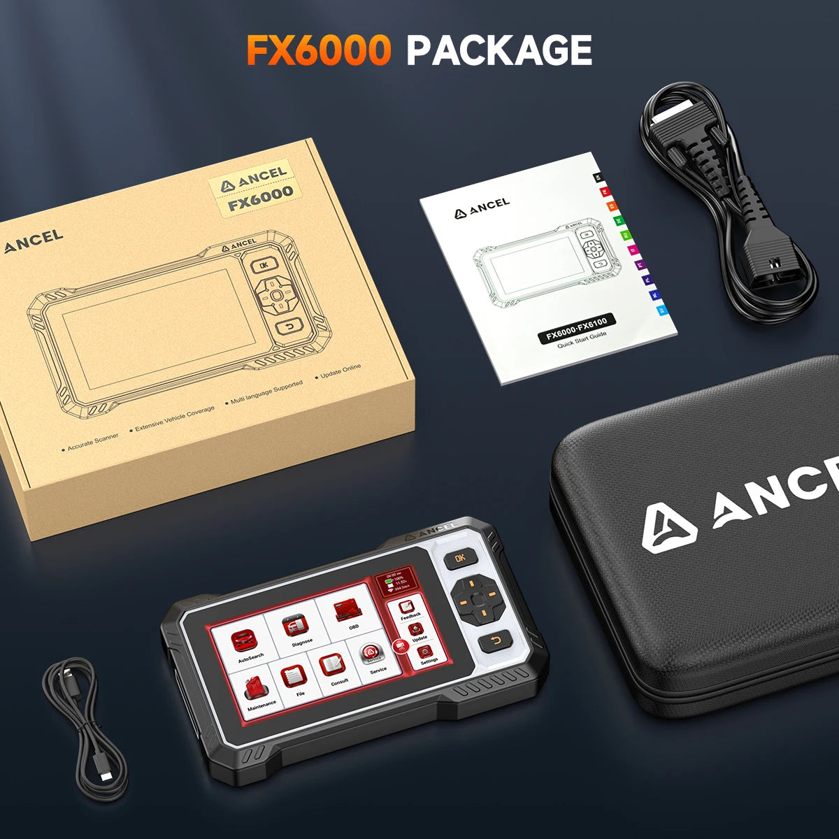 Máy Chẩn Đoán Ô Tô Đa Năng ANCEL FX6000 2025 4in1 - Daisan Mart