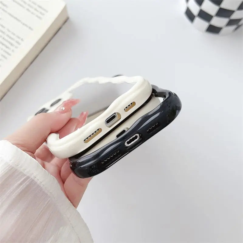 Cute Cat Makeup Mirror Case For iPhone