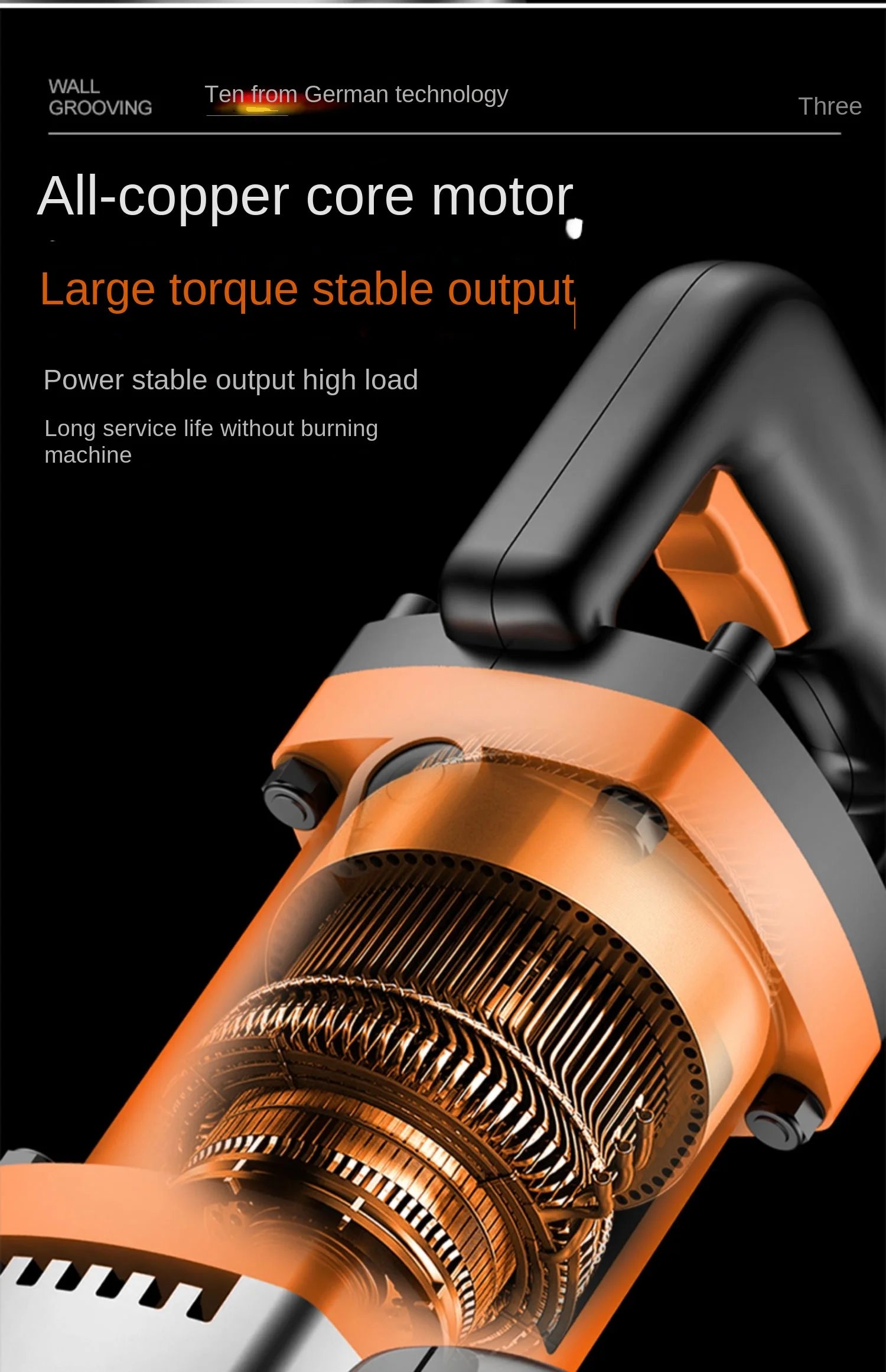 220V High Power Electric Impact Wrench Plug-in Wind Gun Heavy Duty Industrial Grade Automotive Repair Tower Crane - Daisan Mart