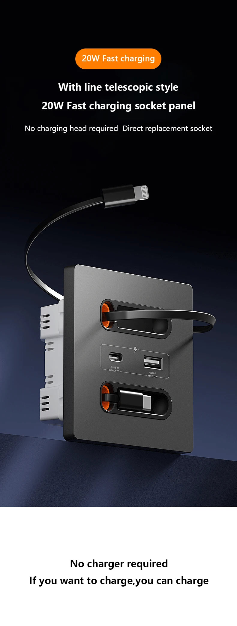 Ổ Cắm Thông Minh 20W Sạc Nhanh USB C Cho Điện Thoại - Daisan Mart