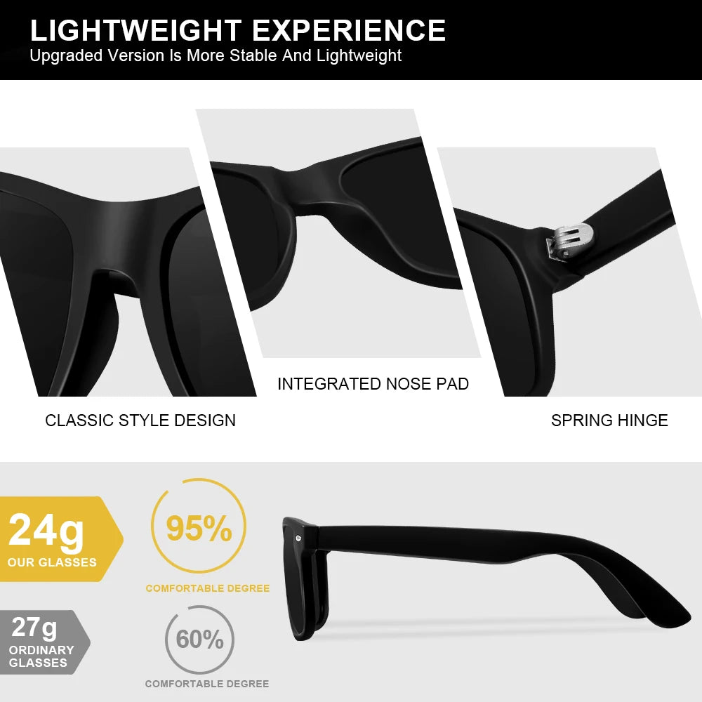 CRIXALIS Unisex Polarized Sunglasses Fashion UV Protection