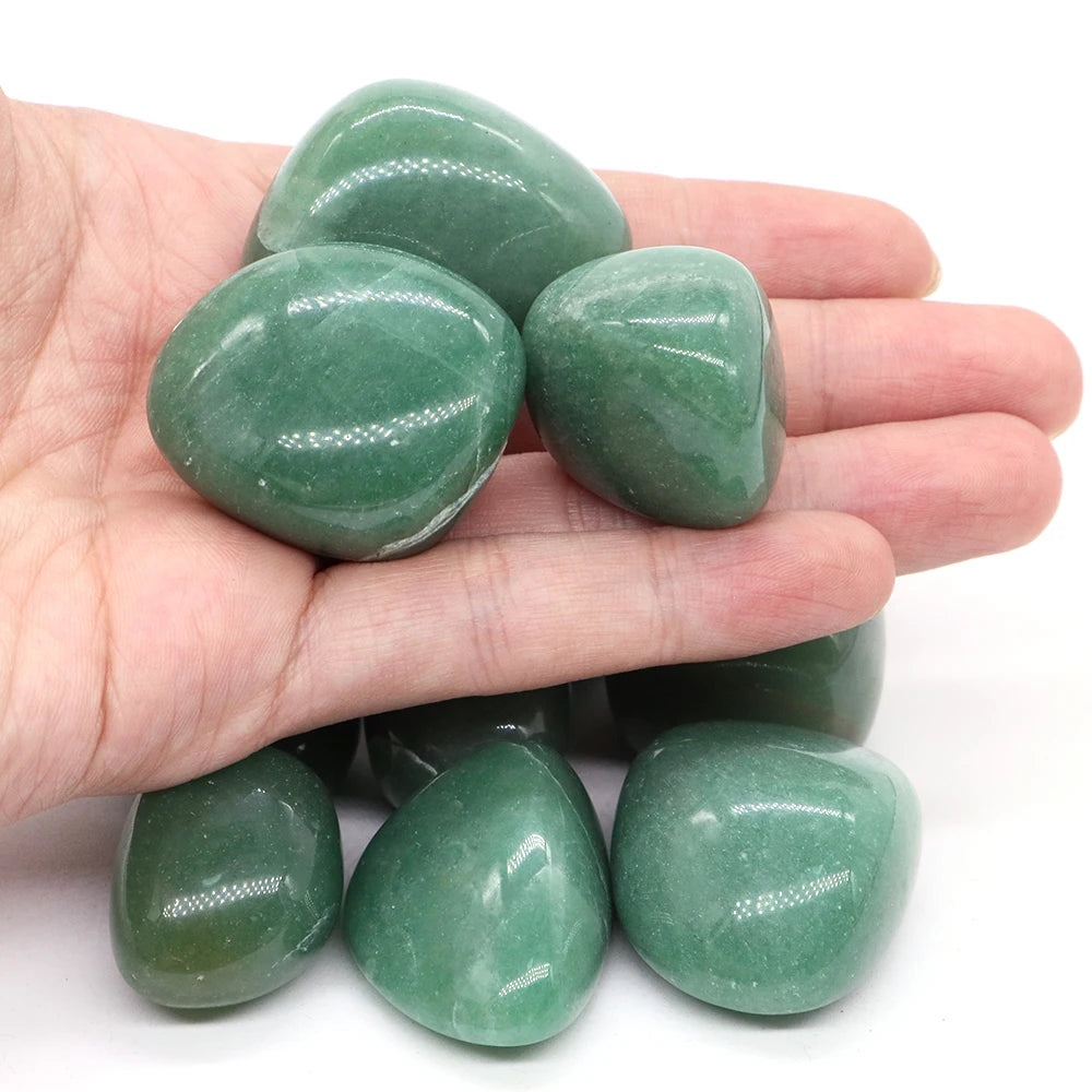 Lucky Natural Green Aventurine Stone for Home Decoration