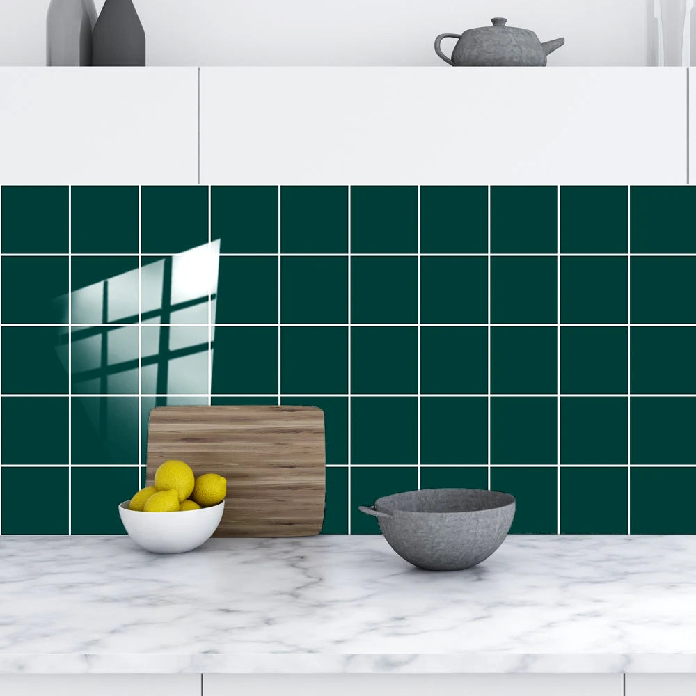 10 pieces of waterproof turquoise wall tiles