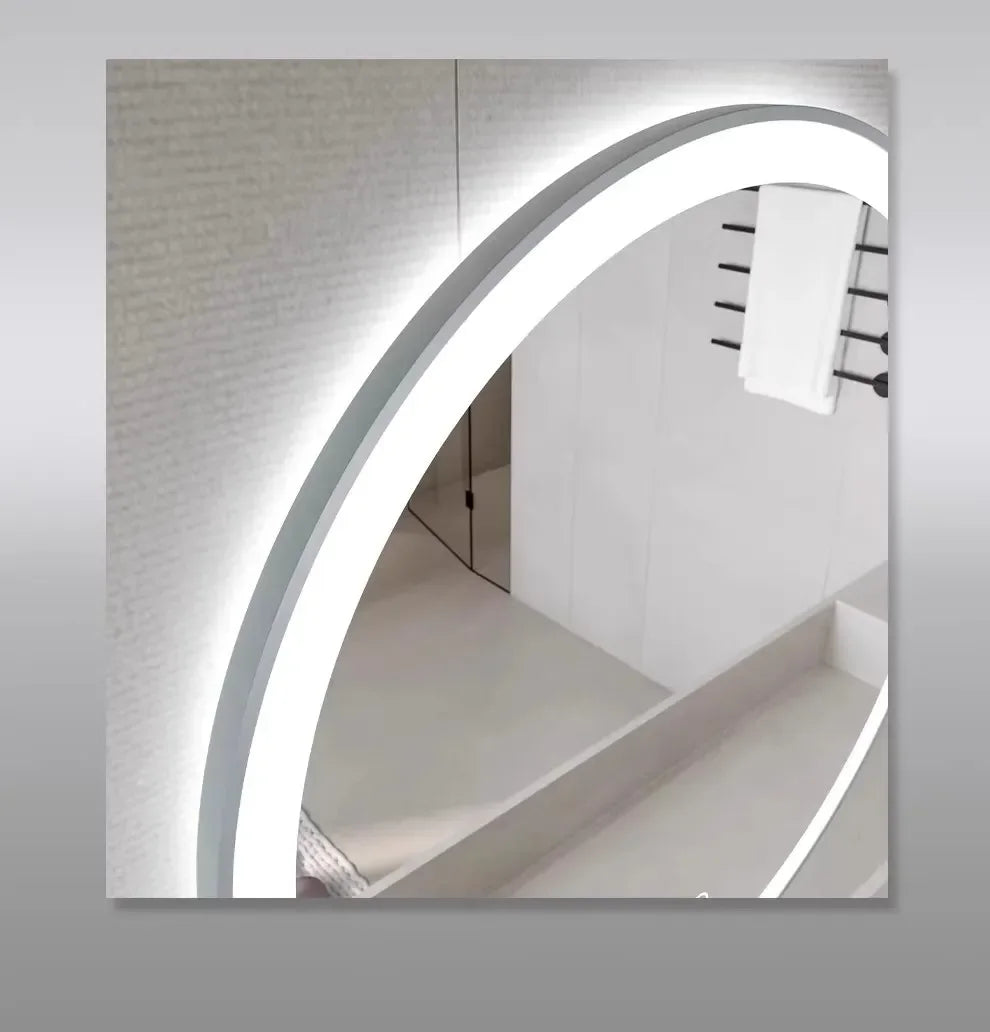 50CM Smart LED Mirror Anti-Fog Touch Wall Mounted