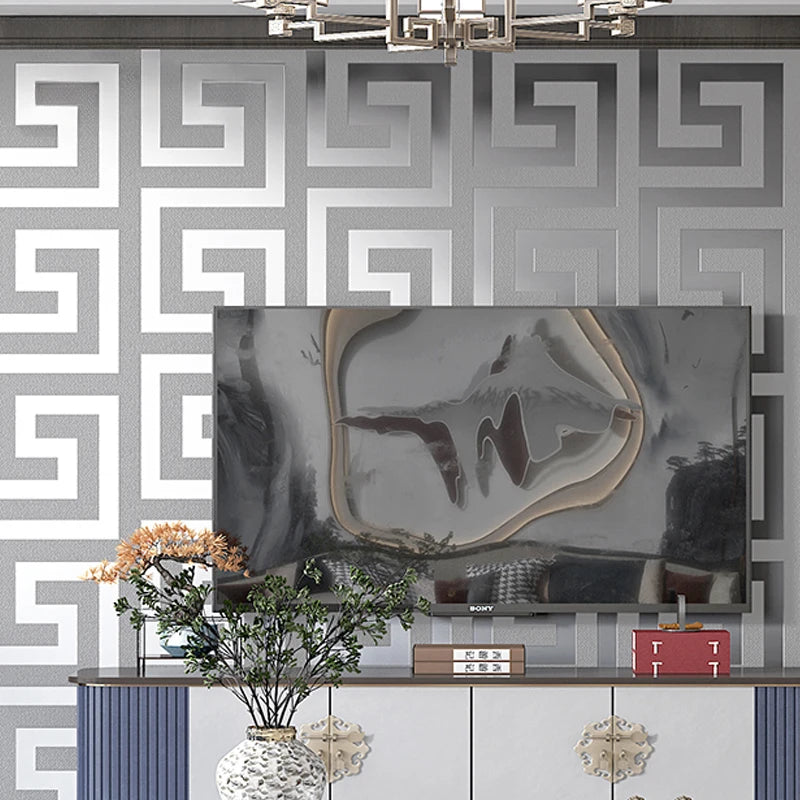 Giấy Dán Tường Chống Nước Hiện Đại Họa Tiết Hy Lạp