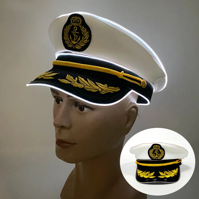 Adult Halloween LED Light Up Pirate Hat