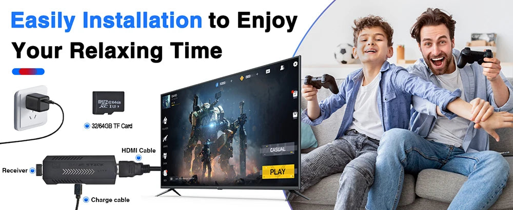 Máy Chơi Game Cầm Tay M8 Mini 4K, 30,000+ Trò Chơi Retro - Daisan Mart